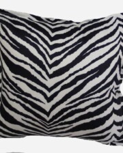 Navy and White Zebra Indoor Outdoor Cushion Bungalow Living