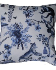 Blue And White Chinoiserie 42 CM Outdoor Cushion Bungalow Living Australia 1