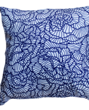 Blue Graphic Floral Outdoor Cushion Bungalow Living